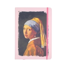 Deffter A5 Lastikli Defter Girl With Pearl Çok Renkli