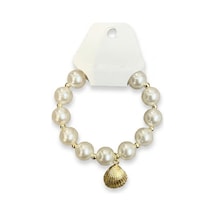 Deniz Kabuklu İncili Pinterest Bileklik Beyaz - 882959148 Beyaz