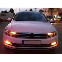 Volkswagen Passat B8 Uyumlu Gündüz Farı Ampulü Turuncu Amber 1 Çift