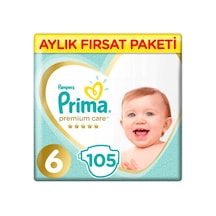 Prima Bebek Bezi Premium Care 6 Beden 13+ KG Aylık Fırsat Paketi 105 Adet