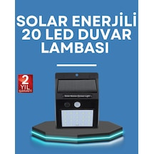 Hareket Algılamalı Solar Led Güvenlik Lambası Taba