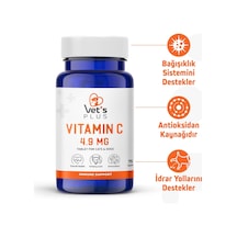 Vet's Plus C Vitamin Kedi ve Köpekler İçin Vitamin Tablet 75'li