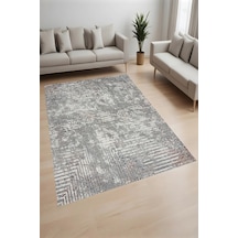Eliana Home Dijital Baskı Yıkanabilir Kaymaz Taban Salon Halısı Ve Yolluk Rv156-fnl462 Gri