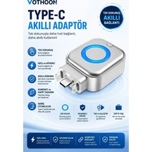 Ers Akım Korumalı Type-c Akıllı Şarj Ayırıcı Otomatik Şarj Kesici Batarya Koruma Adaptörü Hızlı Şarj Destekli