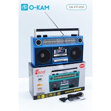 O-kam Fp-830 Bluetooth Kasetçalarlı Dört Bant Retro Radyo