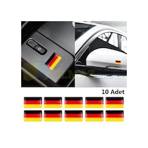 Audi Bmw Volkswagen Opel Mercedes Almanya Bayrak Direksiyon Jant Vites Torpido Damla Etiket Silikon Oto Sticker
