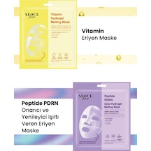 Dermal Vitamin Ve Peptid Canlandırıcı Onarıcı Eriyen Maske Seti Kore Maske Seti 34 Gr.