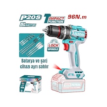 Total Lı-ıon Akülü Kömürsüz Darbeli Matkap 96nm Solo Tıdlı209681