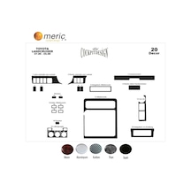 Meriç® Toyota Uyumlu Land Cruiser Ön Torpido Kaplama 20 Parça 1996-1998 (530157508)
