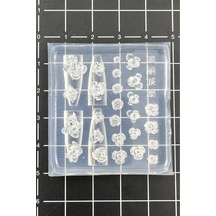 Nail Art Silikon Kalıp 3d Nail Art Desen Kalıbı, Tırnak Süsleme Desen Charm Tırnak Çarm 49