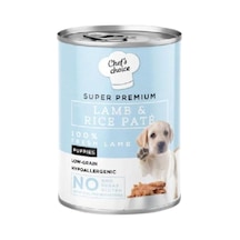 Chef's Choice Hypo-allergenic Kuzulu Ve Pirinçli Düşük Tahıllı Yavru Köpek Konservesi 400gr