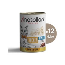 Anatolian Premium Tavuklu Ezme Yetişkin Kedi Konservesi 400 gr x 12 Adet
