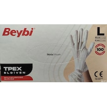 Beybi Tpex Eldiven Krem Large 100'lü