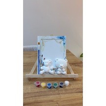 Sevimli Ayıcıklar Boyama Seti Dekoratif Hobi Kiti