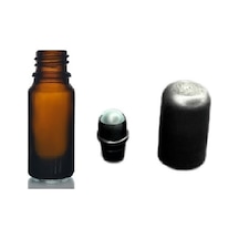 5ml Kahverengi Cam Şişe Roll-on Şişe, Bilye Başlıklı Şişe, Cam Şişe, Roll-on Şişesi, Amber Şişe,12 Adet