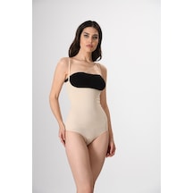 Miss Fit Beden Küçülten Göğüs Altıbady Çıtçıtlı Kadın Korse Ten (547773610) Çok Renkli