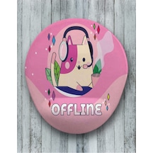 Offline Oval Bilek Destekli Mouse Pad Mousepad