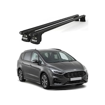 Trio-ıı Ford S-max 2015 Ve Sonrası Uyumlu Siyah Kilitli Ara Atkı 135cm Port Bagaj Tavan Barı