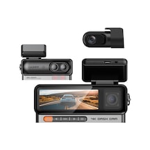 Alpha 1 4k Araç İçi Kamera 3 Kanallı Sony Imx678 Gps + Wi-fi + Park Modu Ön-iç-arka