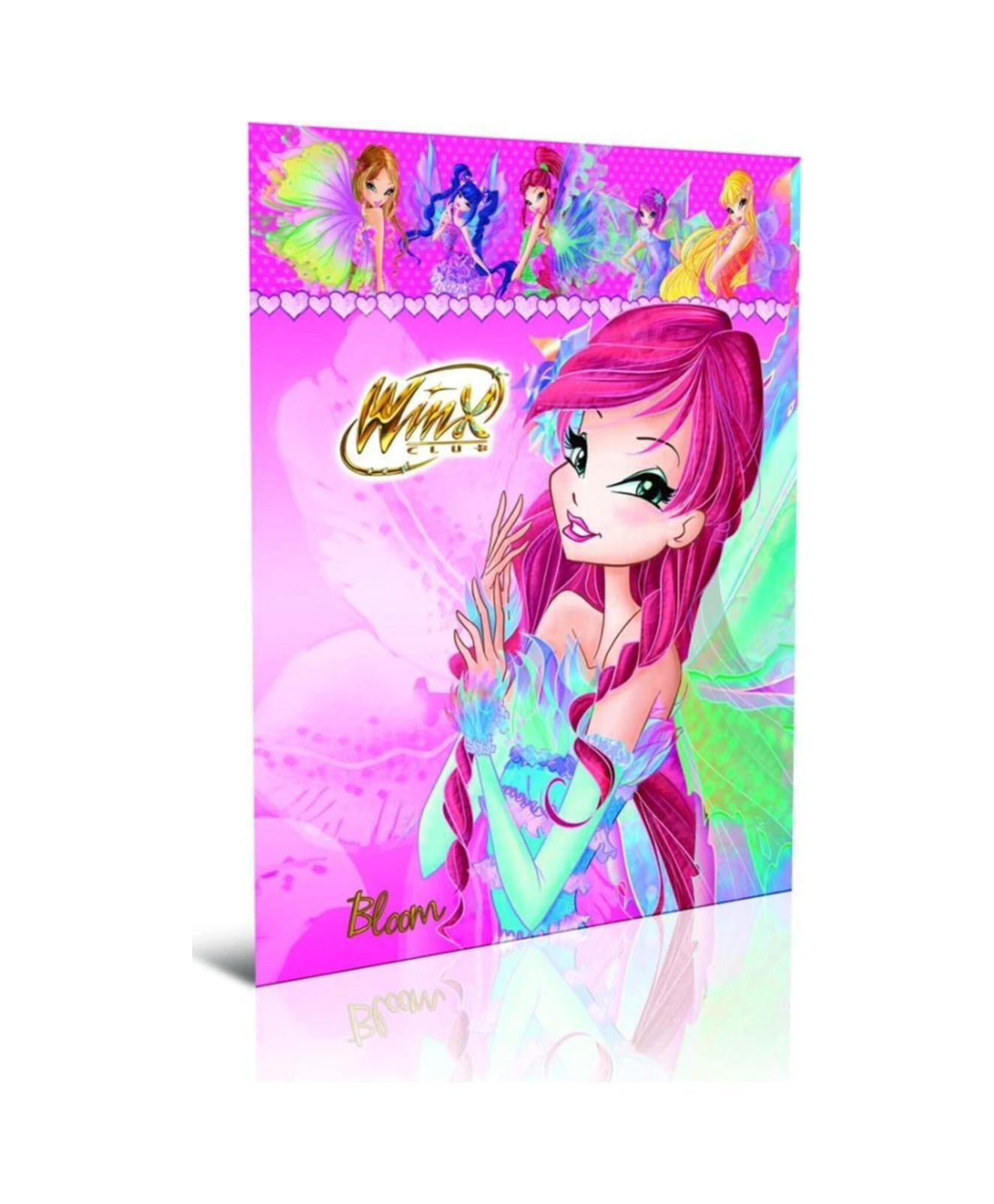 Winx A6 Mini Boy Tel Dikişli Karton Kapak Defter Ödev Defteri Çizgili 36 Lı Paket 3140