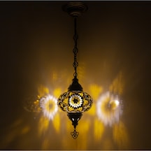 Mozaik Gece Lambası Sevgiliye Özel Tekli Sarkıt Renkli