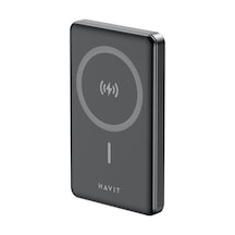 Havit PB5203 10000 mAh Ultra İnce 20 W Magsafe Manyetik Powerbank- Siyah