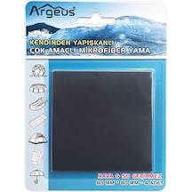 Argeus Yapışkanlı Fiber Çadır Tamir Yaması 4'lü Antrasit
