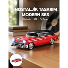 Taşınabilir Klasik Araç Tasarımlı Kablosuz Hoparlör - Lisinya