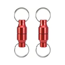 Kırmızı Aluminyum Allyağı Manyetik Balıkçılık Aletleri Asıcı 3kg Güç, 2 Adet