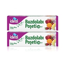 İdeal Buzdolabı Poşeti Orta Boy 2 x 50'li 24 x 33 CM