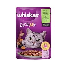 Pouch Tastymix Sos İçinde Kuzulu Tavuklu Ve Havuçlu Yetişkin Kedi Konservesi 6 Adet 85 Gr