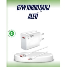 67 Watt Çift Turbo Şarj Adaptörü Reno 4 5 6 Uyumlu