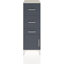 Hyperion Dolap 3 Çekmeceli Tek Kapaklı 44x44x134 Aytaşı-antrasit Aytaşı