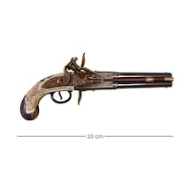 Denix Replika Çift Dönen Namlulu Tabanca 33 Cm, İngiltere 1750