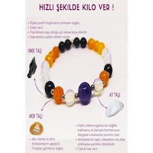 NehirTaş Doğal Taş Bileklik Çok Renkli