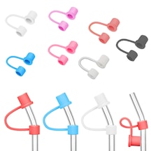 Microcase Yeti Ve Stanley Termoslar İçin Esnek Silikon Pipet Ucu Koruma Kılıfı 8mm-al4950 Mor
