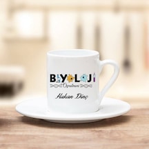 Biyoloji Öğretmeni Hediye Türk Kahvesi Fincanı