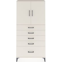 Arges Dolap 2 Raflı 5 Çekmeceli 2 Kapaklı 88x30x182 Aytaşı-ay... Aytaşı