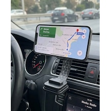 Dashboard Manyetik Telefon Tutucu Ayarlanabilir Telefon Standı Siyah