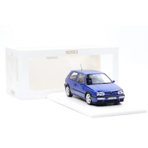 1:18 Ölçek Norev 1994 Volkswagen Golf 3 Gtı Jazz Blue Diecast Metal Minyatür Model Araba 25cm