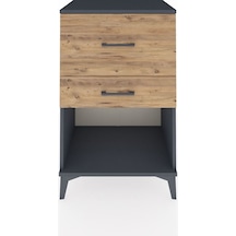 Hyperion Komodin 2 Çekmeceli 60x44x96 Antrasit-çam Antrasit