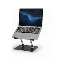 Prexua Flexer Ayarlanabilir Ergonomik Laptop Standı - Tablet Standı - Metal - Siyah - Flx2320bl Siyah 1