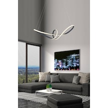 Yelken Günişiği Ledli Antrasit Sarkit Avize