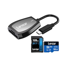 Lexar Lrw470u Usb Type-c Çift Yuvalı Kart Okuyucu