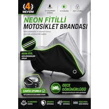 Rks Srt900sx Branda Neon Fitili Motosiklet Brandası Gri-siyah-yeşil