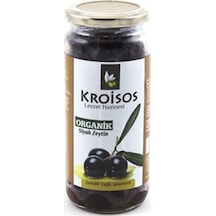 Kroisos Gemlik Salamura Organik Siyah Zeytin Cam 700 G