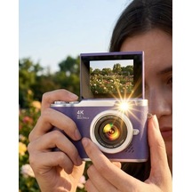 Flip Ekranlı Dijital Kamera 4k Video 48 Mp Güzelleştirme Modu Mh-hs7031-1472