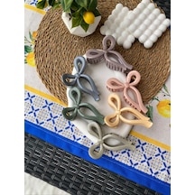 6'lı Fiyonk Pastel Renkli Mandal Toka Çok Renkli