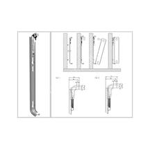 Yaylı Radyatör Konsolu - 90 Cm Yükseklik Panel İçin Montaj Askıs