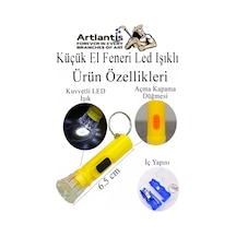 Küçük El Feneri Led Işıklı 3 Adet Anahtarlıklı Mini El Feneri İlk Yardım Feneri Deprem Feneri Karne Hediyesi